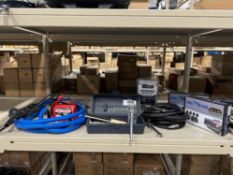 Lot of Fuel Pump w/ Nozzle, Cylinder Honing Tool, Parking Assist Sensors, Stereo Install Kit, etc.