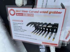 2025 CAPTOK Skid Steer Curved Wood Grabber