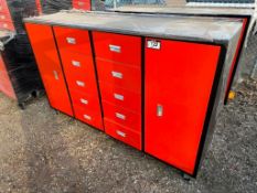 Diggit 12-Compartment Storage Cabinet w/ Asst. Tools