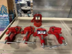 Lot of (5) asst. Super Ego Bench Yoke Vises