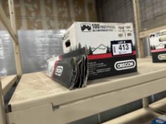 Lot of 100ft Oregon Chainsaw Chain and (4) Oregon Chainsaw Blades