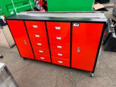 Diggit 12-Compartment Storage Cabinet w/ Asst. Tools