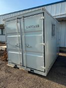 10' Shipping Container Complete with Barn Doors, (1) Man Door & Window
