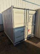 10' Shipping Container Complete with Barn Doors, (1) Man Door & Window