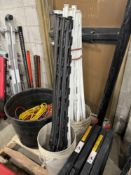 Lot of (2) Pails Snow Fence Stakes