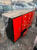 Diggit 12-Compartment Storage Cabinet w/ Asst. Tools