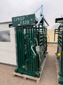 Empty Industrial 10’ Cattle Work Chute F320