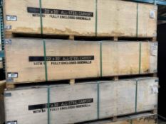 MT Industries MSC2030F 20'x30' All-Steel Carport w/ 10' Fully Enclosed Sidewalls.