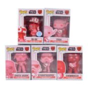 Funko Pop! 5 Valentines themed Star Wars Figures