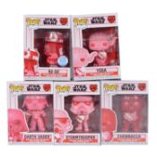 Funko Pop! 5 Valentines themed Star Wars Figures