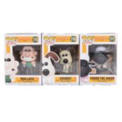 Funko Pop! 3 Wallace & Gromit Figures
