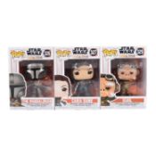 Funko Pop! 3 The Mandalorian figures