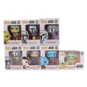 Funko Pop! 7 The Mandalorian figures