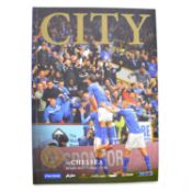 Leicester City vs Chelsea matchday programme, signed by Andy King