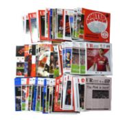 Sixty-five Manchester United home matchday programmes