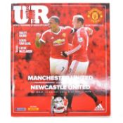 Manchester United vs Newcastle signed matchday programme