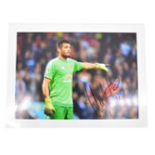 Signed Sergio Romero 5x7 colour photograph, Manchester United