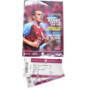 Aston Villa vs Manchester City signed matchday programme