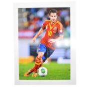 Signed Cesc Fabregas 5x7 colour photograph, Spain