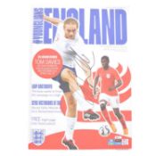 England U21 vs Andorra U21 signed matchday programme