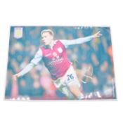 Signed Andreas Weimann A4 coloured photograph, Aston Villa
