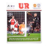 Manchester United vs Manchester City matchday programme, signed by Brian Kidd