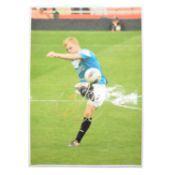 Signed Sebastian Larsson A4 colour photograph, Sunderland