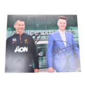 Signed Louis Van Gaal and Ryan Giggs 8x10 colour photograph, Manchester United
