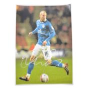 Signed Danny Drinkwater A4 colour picture, Leicester City