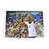 Signed Saido Berahino 5x7 colour photograph, England U21