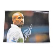 Signed Jermaine Defoe A4 colour photograph, Tottenham Hotspur
