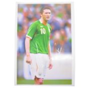 Signed Robbie Keane A4 coloured photograph, Republic for Ireland