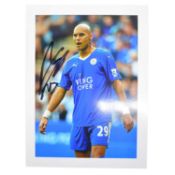 Signed Yohan Benalouane 5x7 colour photograph, Leicester
