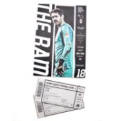 Derby County vs Fulham matchday programme, signed by Matt Targett