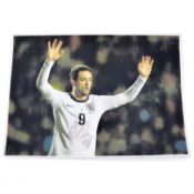 Signed Danny Ings A4 colour photograph, England