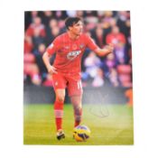 Signed Jack Cork A4 colour photograph, Southampton