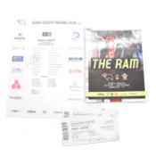 Derby County vs Southampton signed matchday programme, including Frank Lampard