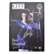 Leicester City vs Cardiff signed matchday programme