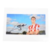 Signed Kevin Wimmer 5x7 colour photograph, Stoke City