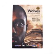Wolves vs Arsenal signed matchday programme