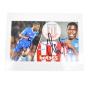 Signed Kurt Zouma 5x7 colour photograph, Stoke City and Chelsea