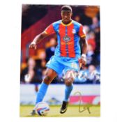 Signed Wilfred Zaha A4 colour photograph, Crystal Palace