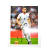 Signed Gary Cahill 8x10 colour photograph, England
