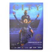 Leicester City vs Manchester United signed matchday programme