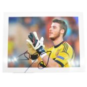 Signed David De Gea 5x7 colour photograph, Manchester United