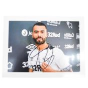 Signed Ashley Cole 5x7 colour photograph, Derby County