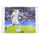 Signed Gareth Barry A4 colour photographs, England