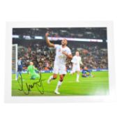 Signed Callum Wilson 5x7 colour photograph, whilst playing for England