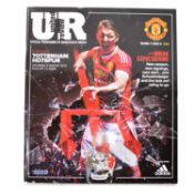Manchester United vs Tottenham signed matchday programme