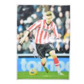 Signed Lord Bendtner A4 colour photograph, Sunderland